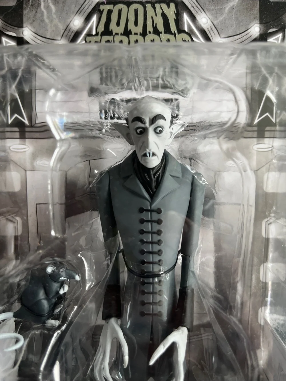 NIB NECA Toony Terrors Nosferatu Figure - Gray & Black